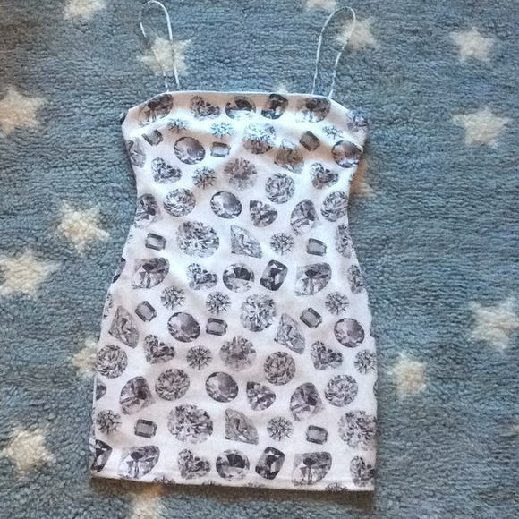 Diamond-Printed Minidress REVOLVE - Picture 1 of 1